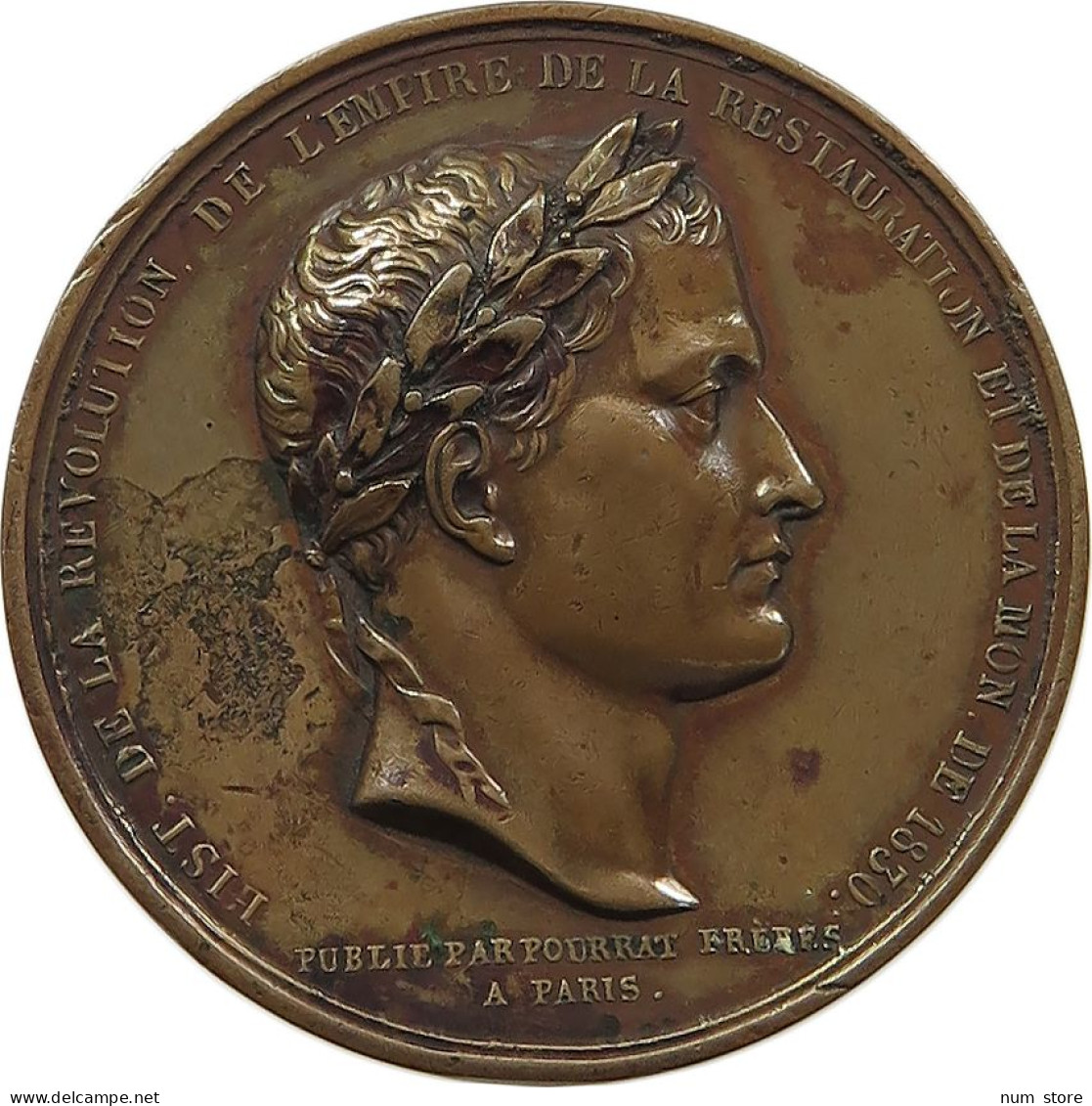 FRANCE MEDAL 1843 Napoleon I. (1804-1814, 1815), MONTAGNY #sm03 0917 - Autres & Non Classés