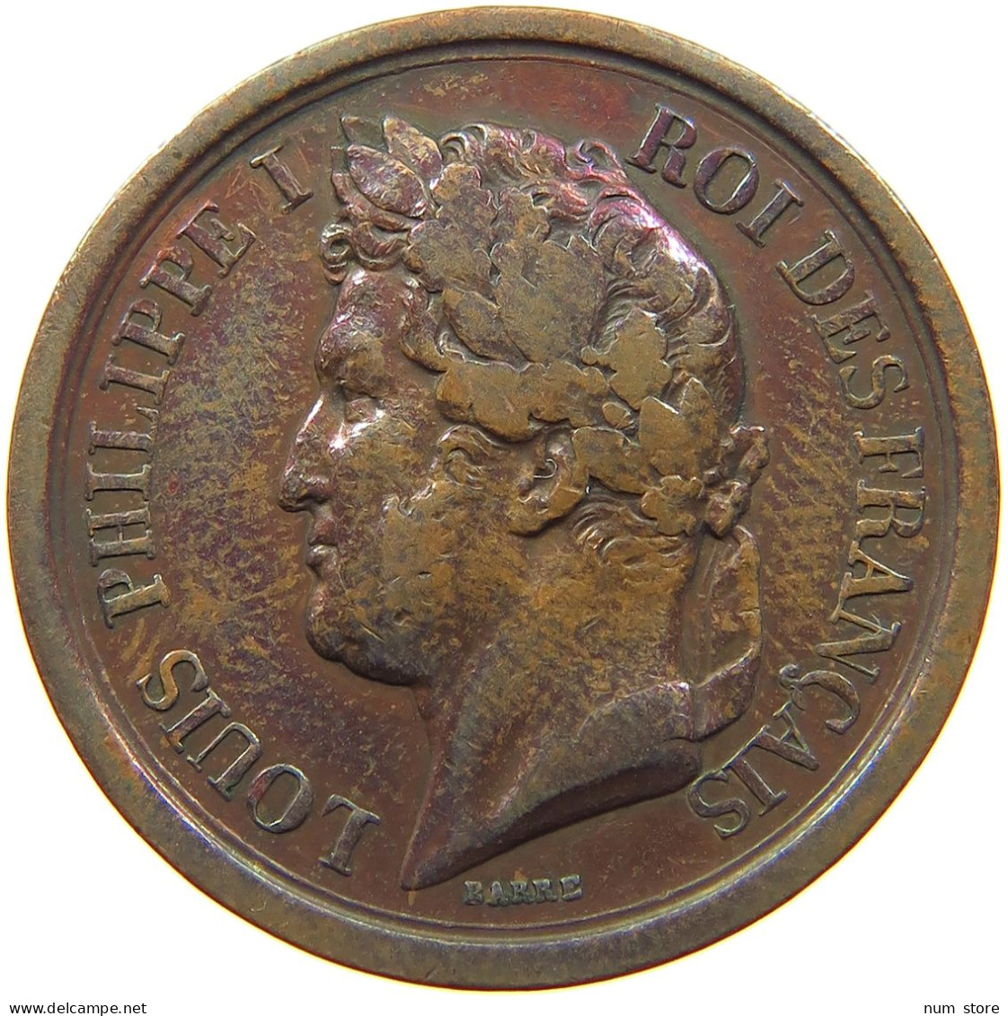 FRANCE MEDAL 1842 LOUIS PHILIPPE I. (1830-1848), BARRE #a004 0821 - Andere & Zonder Classificatie