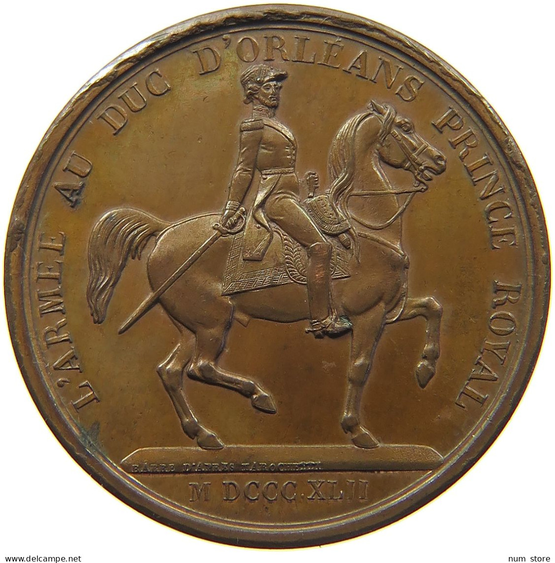 FRANCE MEDAL 1842 LOUIS PHILIPPE I. (1830-1848), BARRE #tm7 0241 - Andere & Zonder Classificatie