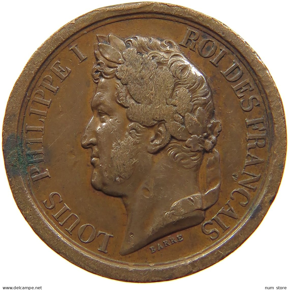 FRANCE MEDAL 1842 LOUIS PHILIPPE I. (1830-1848), BARRE #s062 0049 - Other & Unclassified