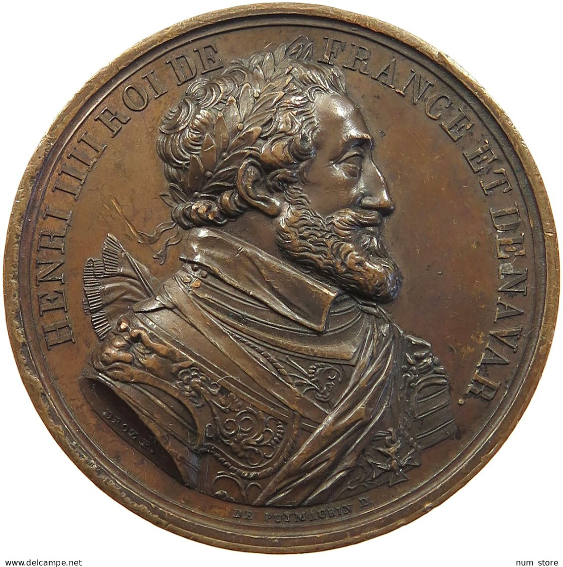 FRANCE MEDAL 1814 Henri III. (1574-1589), DROZ PUYMAURIN #tm1 0173 - 1574-1589 Henry III