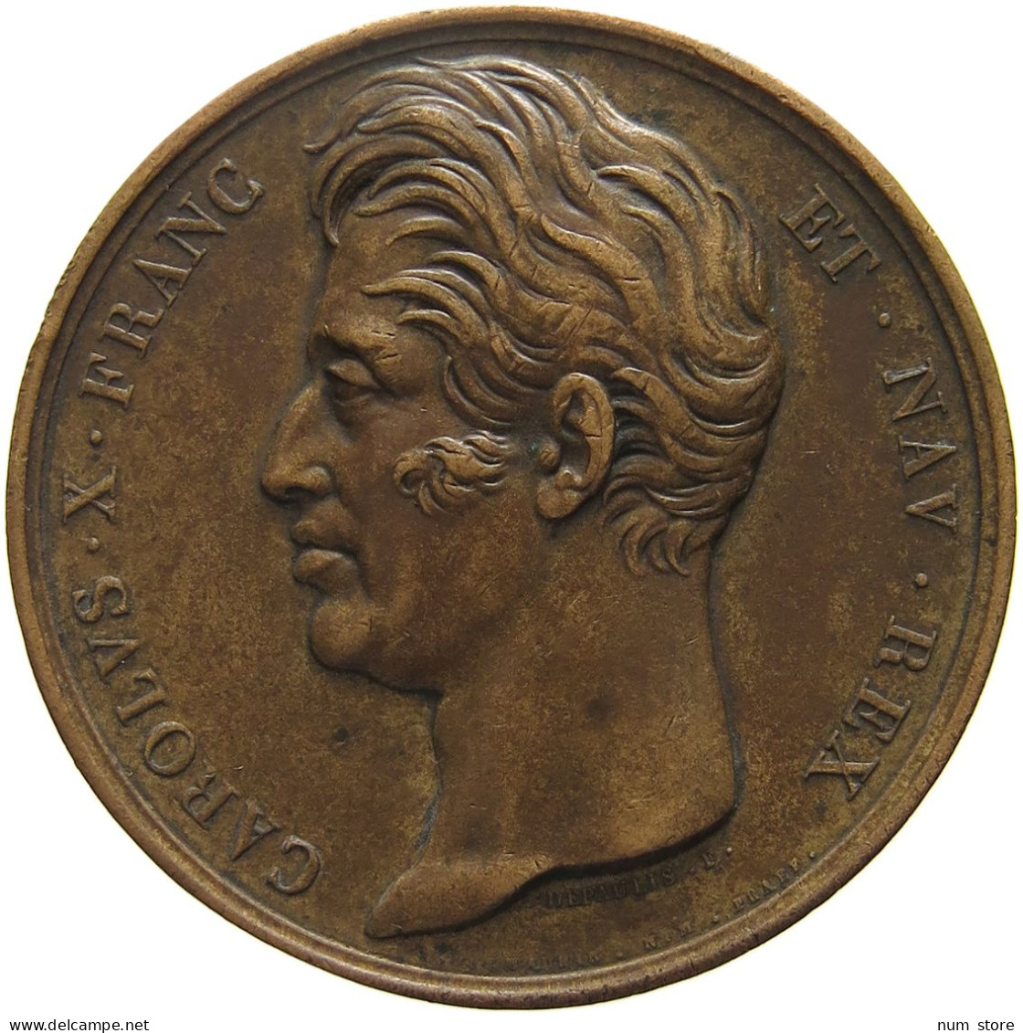 FRANCE MEDAL 1795 Charles X. (1824-1830) Monument Les Victimes De Quiberon #tm1 0297 - Altri & Non Classificati