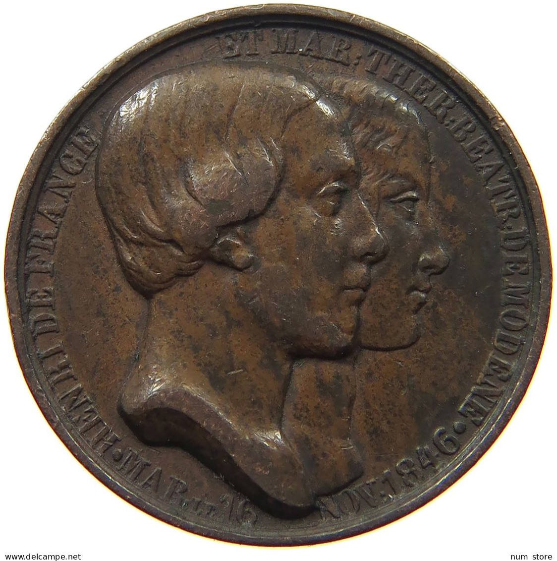 FRANCE MEDAILLE 1846 HENRI V. (1830-1883) #t146 0271 - Sonstige & Ohne Zuordnung