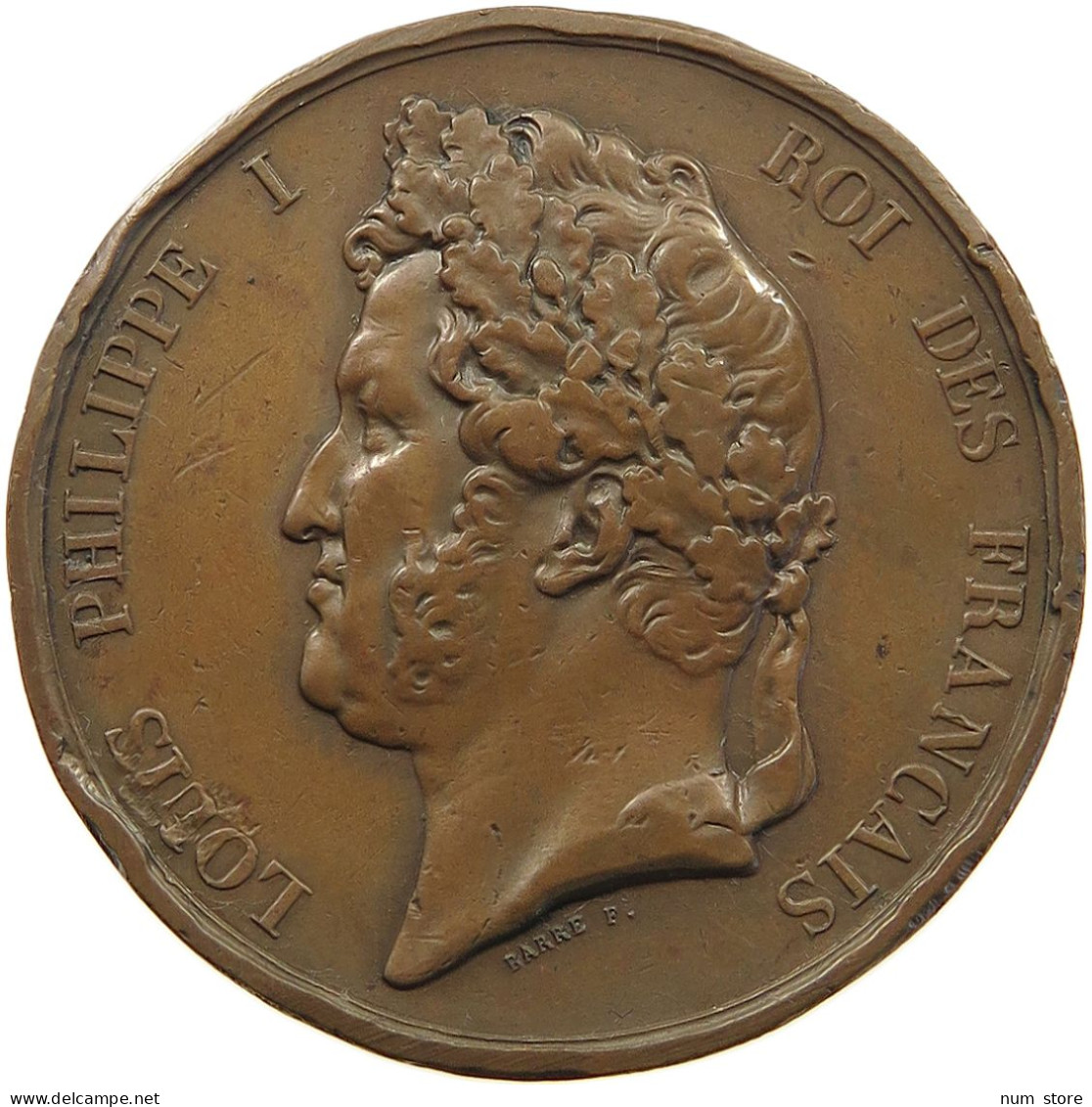 FRANCE MEDAILLE 1847 LOUIS PHILIPPE I. (1830-1848) CONCOURS ORPHEON #T079 0135 - Sonstige & Ohne Zuordnung