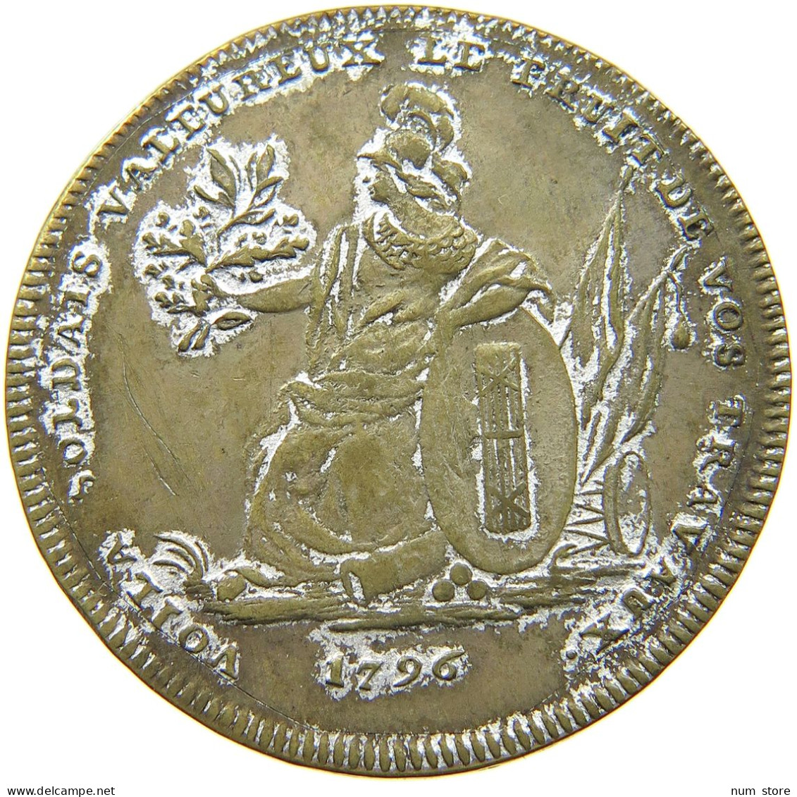 FRANCE MEDAILLE 1796 Napoleon I. (1804-1814, 1815) #t085 0083 - Andere & Zonder Classificatie