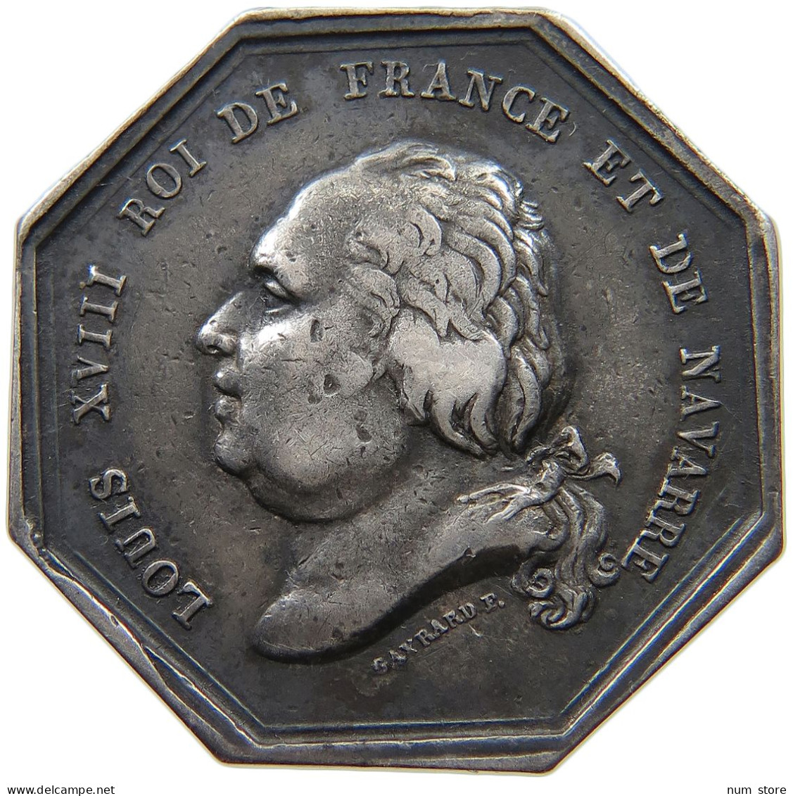 FRANCE MEDAILLE  LOUIS XVIII. (1814, 1815-1824) SILVER MEDAL CONSEIL SUPERIEUR DE SANTE #t094 0139 - Andere & Zonder Classificatie