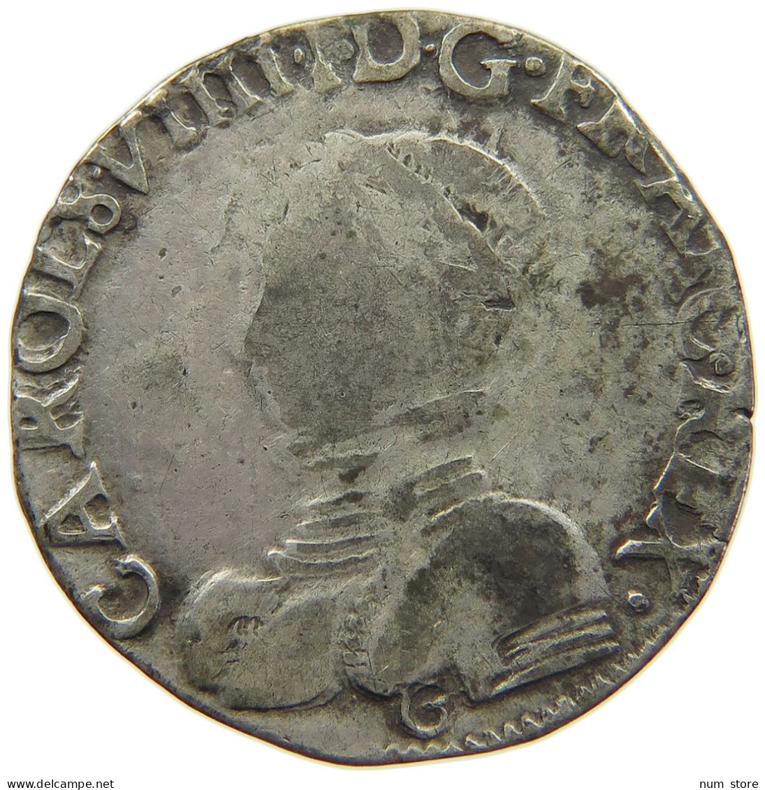 FRANCE TESTON 1560 K CHARLES IX. (1560-1574) #t156 0363 - 1560-1574 Carlo IX