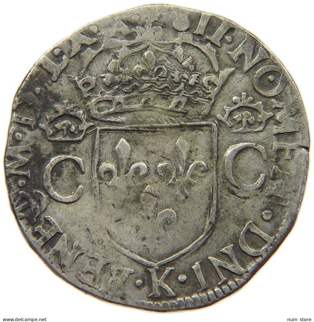 FRANCE TESTON 1560 K CHARLES IX. (1560-1574) #t156 0363 - 1560-1574 Carlos IX