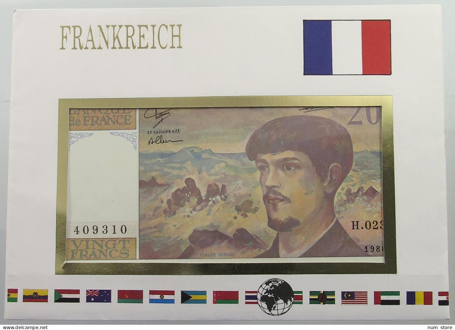 FRANCE STATIONERY 20 FRANCS   #ns02 0137 - Ohne Zuordnung