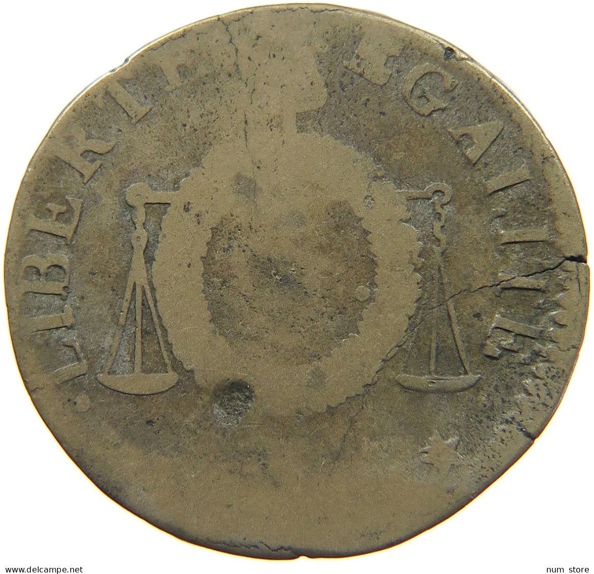 FRANCE SOL AN II  #c035 0015 - 1792-1804 First French Republic