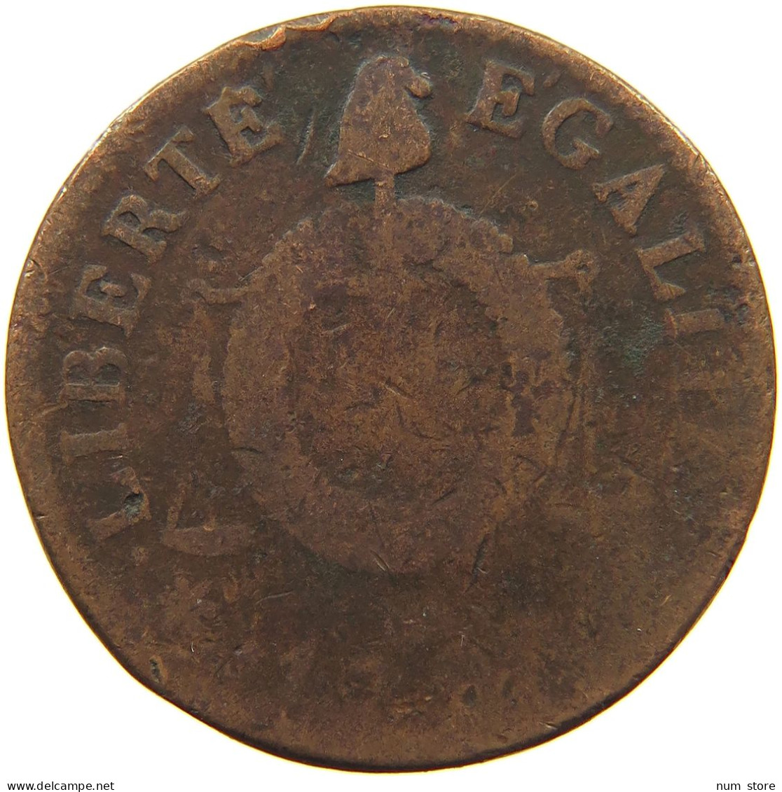 FRANCE SOL 1793  #c009 0357 - 1792-1804 First French Republic