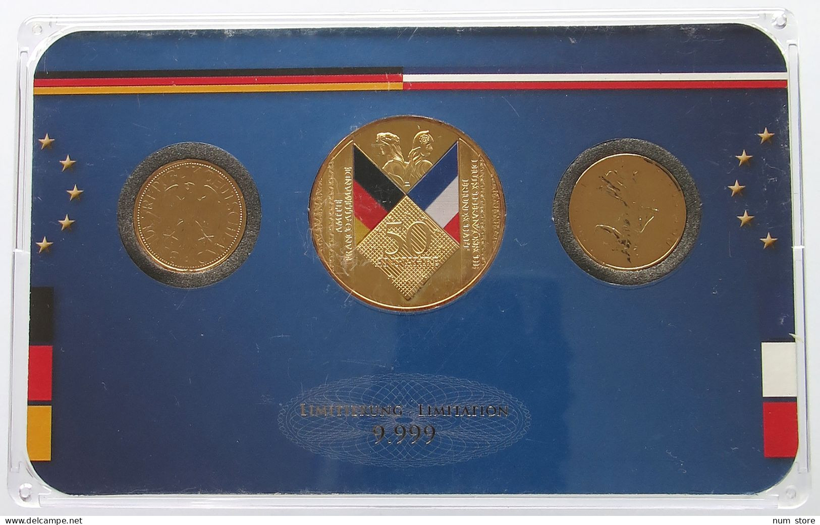 FRANCE SET  SET PROOF MEDAL 50 YEARS OF ELYSSE TREATY #bs17 0097 - Altri & Non Classificati