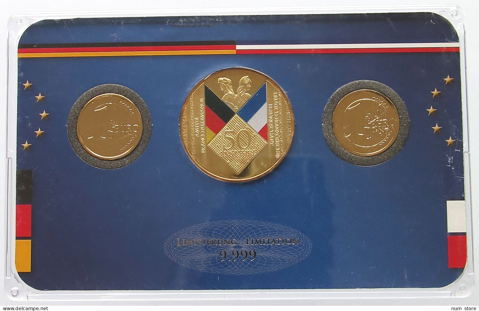 FRANCE SET  FRANCE GERMANY SET + PROOF MEDAL SARKOZY #bs17 0103 - Other & Unclassified