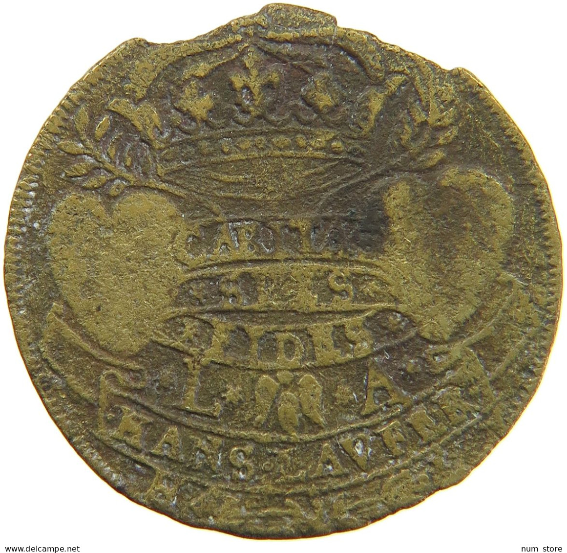 FRANCE RECHENPFENNIG  LOUIS XIII. (1610–1643) HANS LAUFER #s058 0323 - 1610-1643 Louis XIII Le Juste