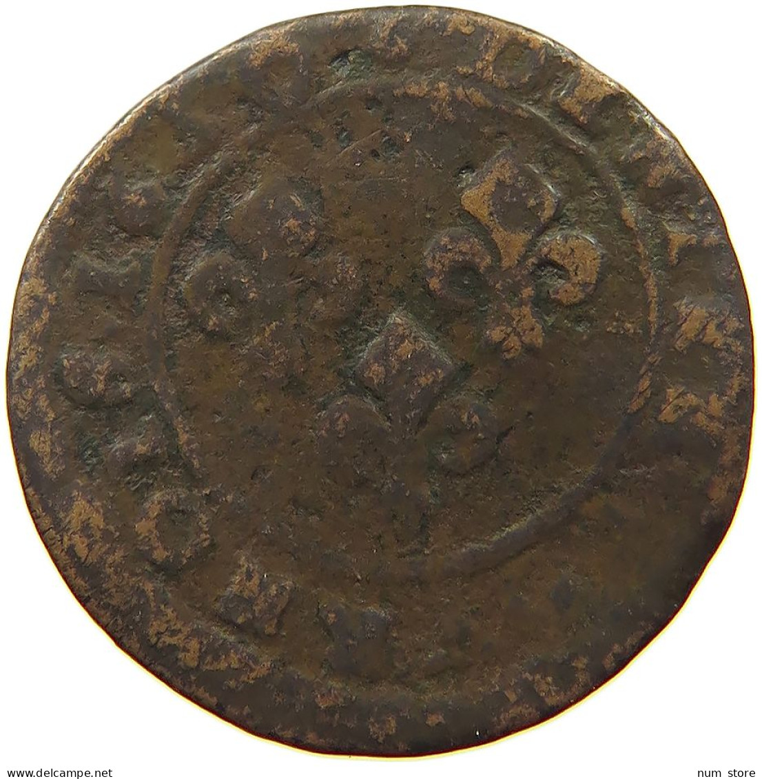 FRANCE ORANGE DENIER 1650 William IX (1647-1650) #a015 0363 - Sonstige & Ohne Zuordnung