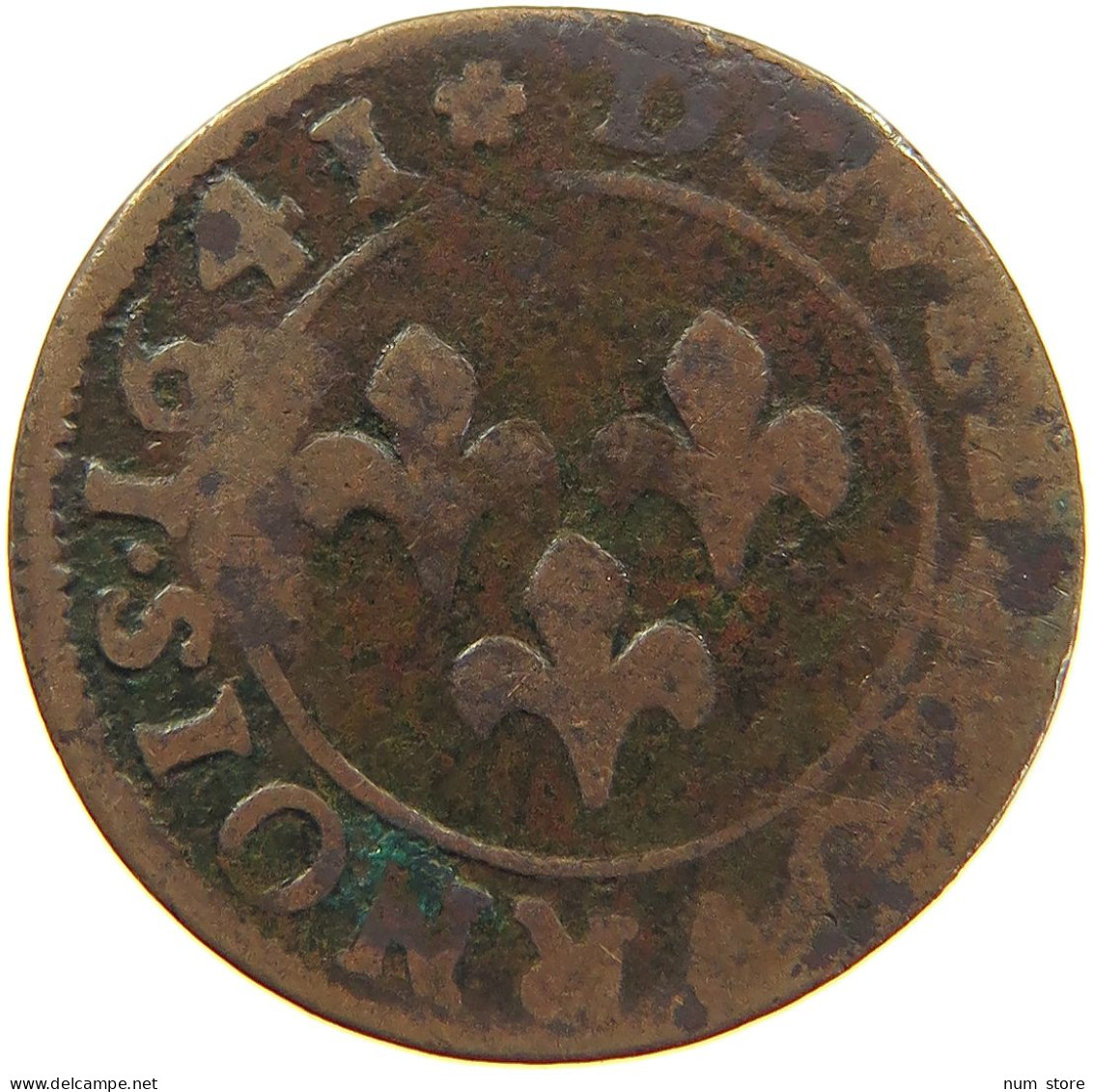 FRANCE ORANGE DOUBLE TOURNOIS 1641 Frederic Henri De Nassau, 1625-1647 #c064 0219 - Orange