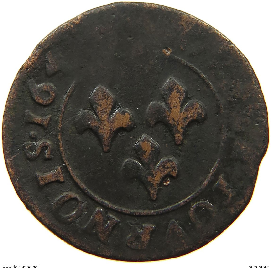 FRANCE ORANGE DOUBLE TOURNOIS 164. Frederic Henri De Nassau, 1625-1647 #a016 0019 - Orange