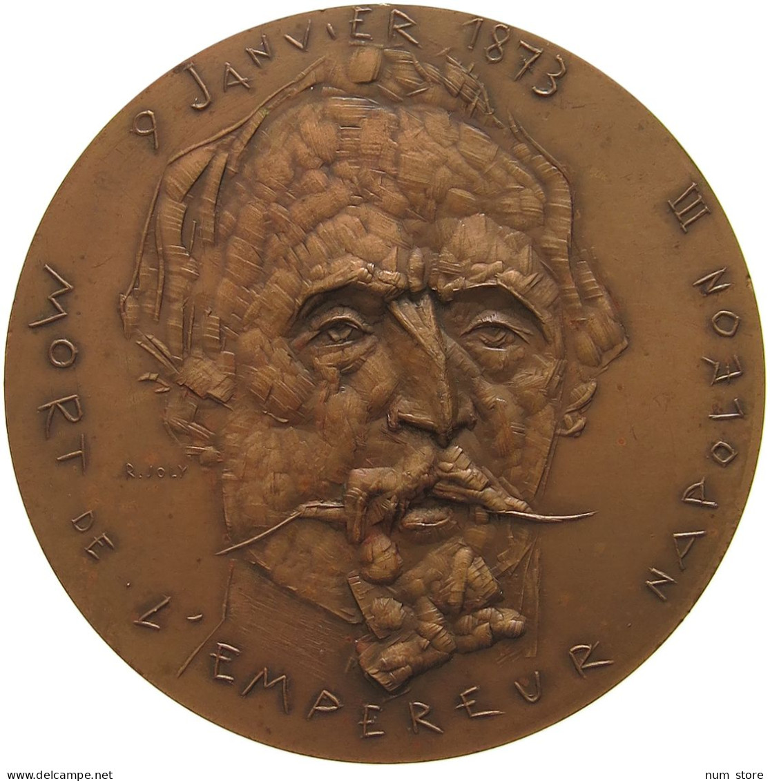 FRANCE MEDAL 1973 Napoleon III. (1852-1870), MORT DE L'EMPREUR #tm1 0299 - Other & Unclassified