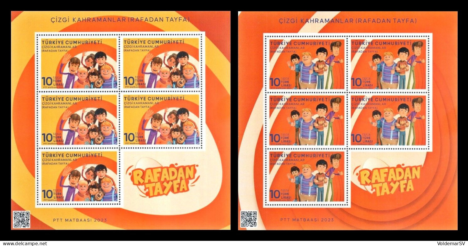 Turkey 2023 Mih. 4737/38 Cartoons Rafadan Tayfa (2 M/S) MNH ** - Unused Stamps