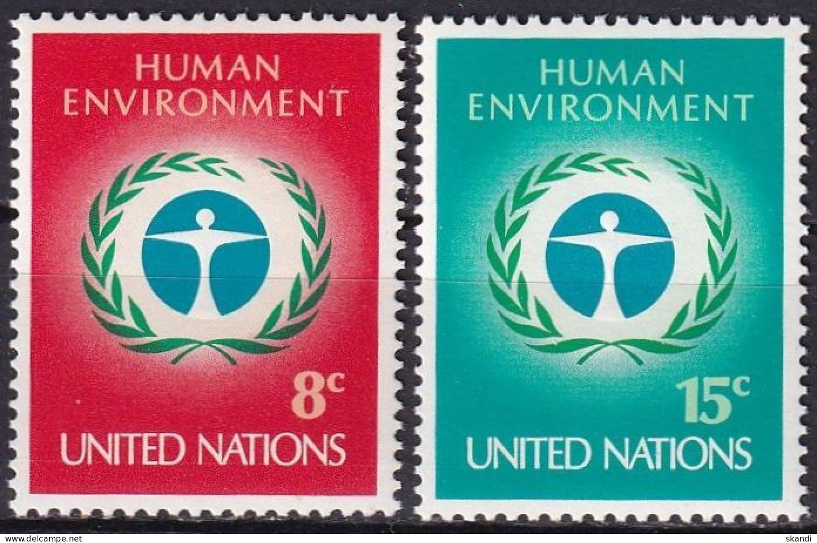 UNO NEW YORK 1972 Mi-Nr. 249/50 ** MNH - Unused Stamps