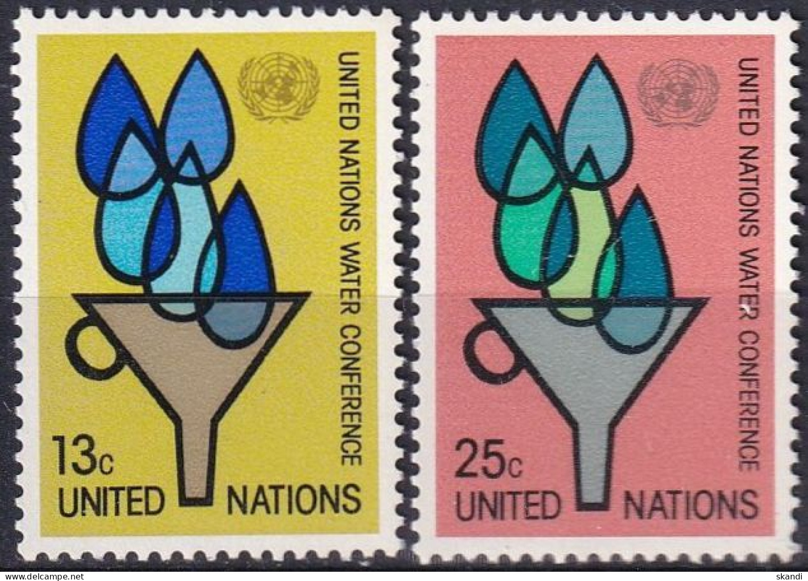 UNO NEW YORK 1977 Mi-Nr. 305/06 ** MNH - Nuovi