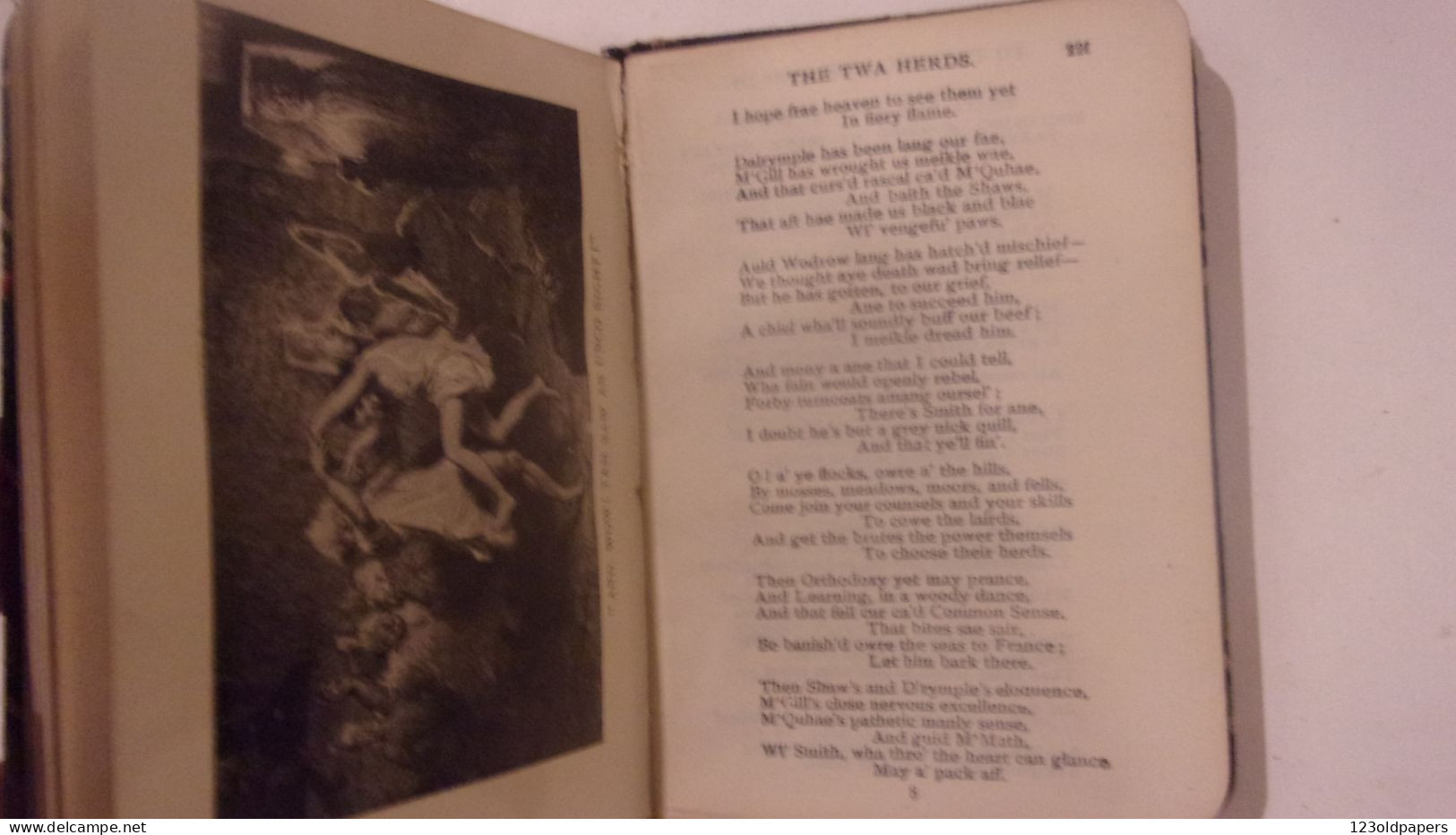 XIXEME The Poetical Works Of Robert Burns. Miniature Book.Scotland, Glasgow RELIURE MACKENSIE TARTAN - Sonstige & Ohne Zuordnung