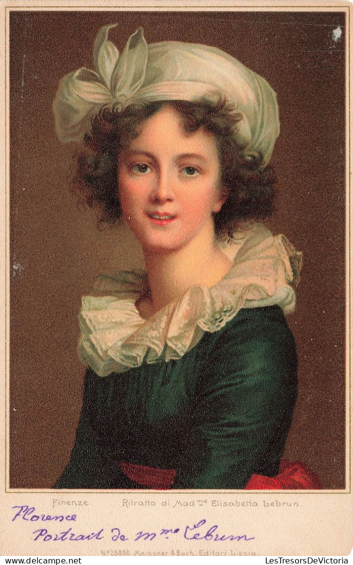 ARTS - Peintures Et Tableaux - Finenze - Ritratto Di Madame Elisabetta Lebrun - Carte Postale Ancienne - Peintures & Tableaux
