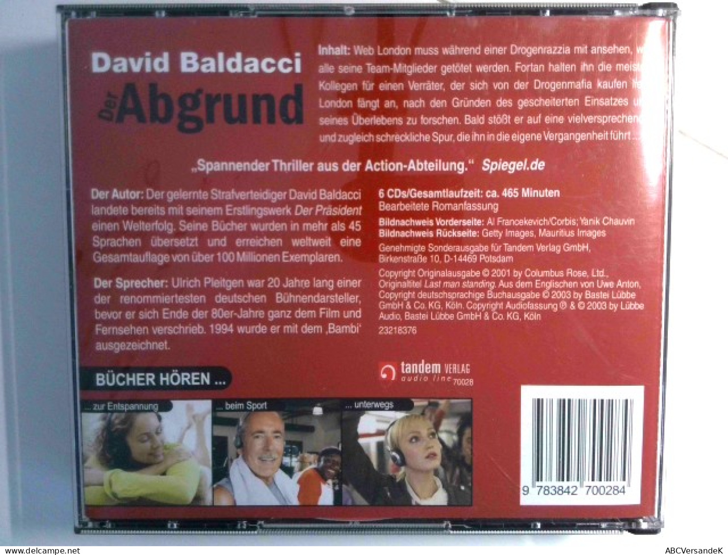 DER ABGRUND  Gelesen Von   Ulrich Pleitgen - CD