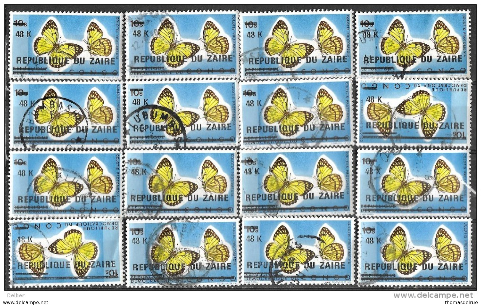 _6R-956: Restje Van 16 Zegels  N°911........ Om Verder Uit Te Zoeken... - Used Stamps