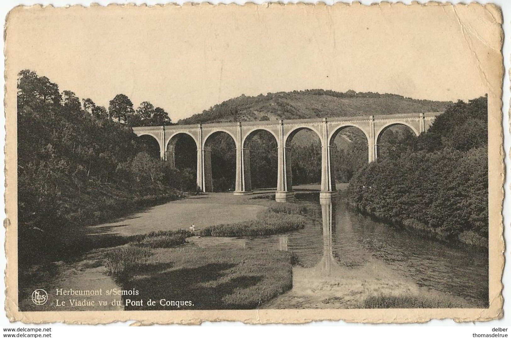 8Eb-462: Herbeumont S/Semois Le Viaduc Vu Du Pont De Conques >Namur - Herbeumont