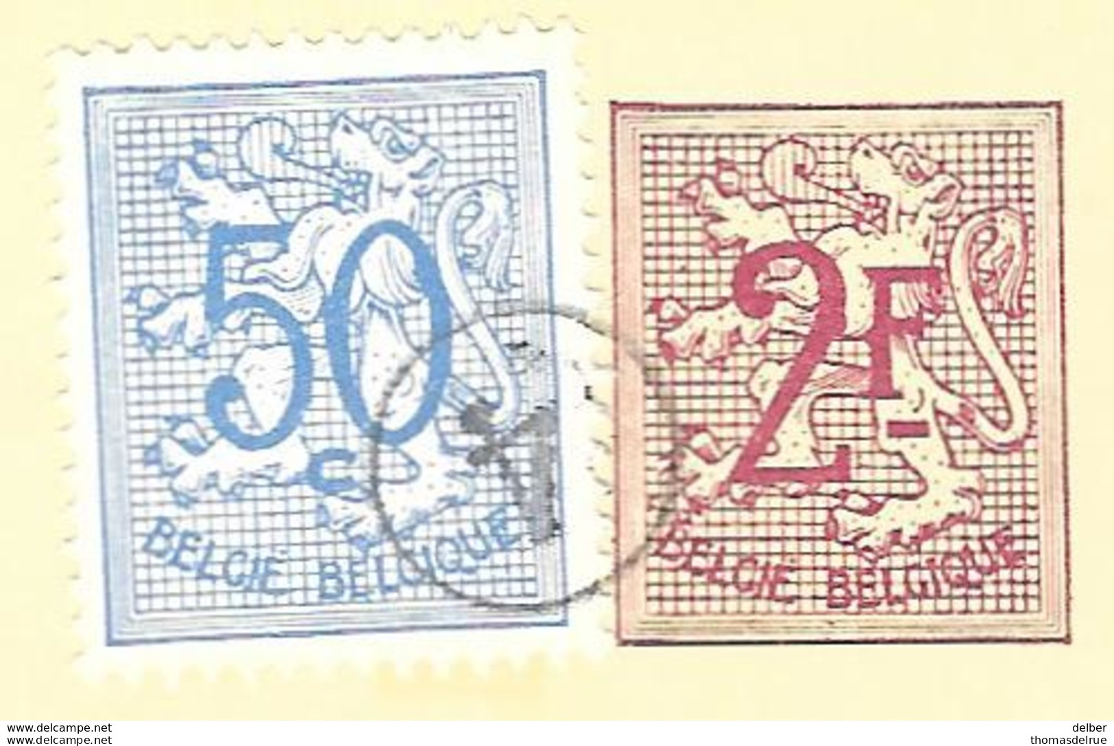 _6ik-835:BRIEFKAART 2,-F+N°854: Niet Afgestempeld Bij Vertrek Maar Door De Facteur Met Zijn Eigennummer 4 - Variétés/Curios.