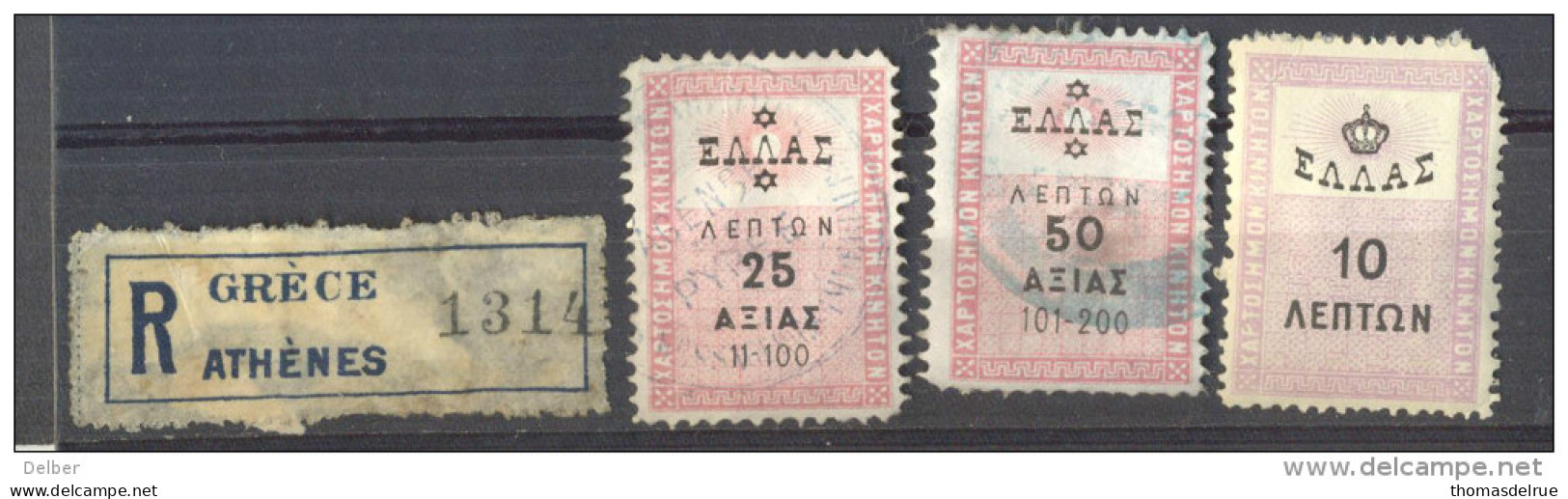 _4Zw-315: Restje  Van 4 Zegels : Fiscale. Zegels... Verder Uit Te Zoeken... With Some Faults... - Revenue Stamps