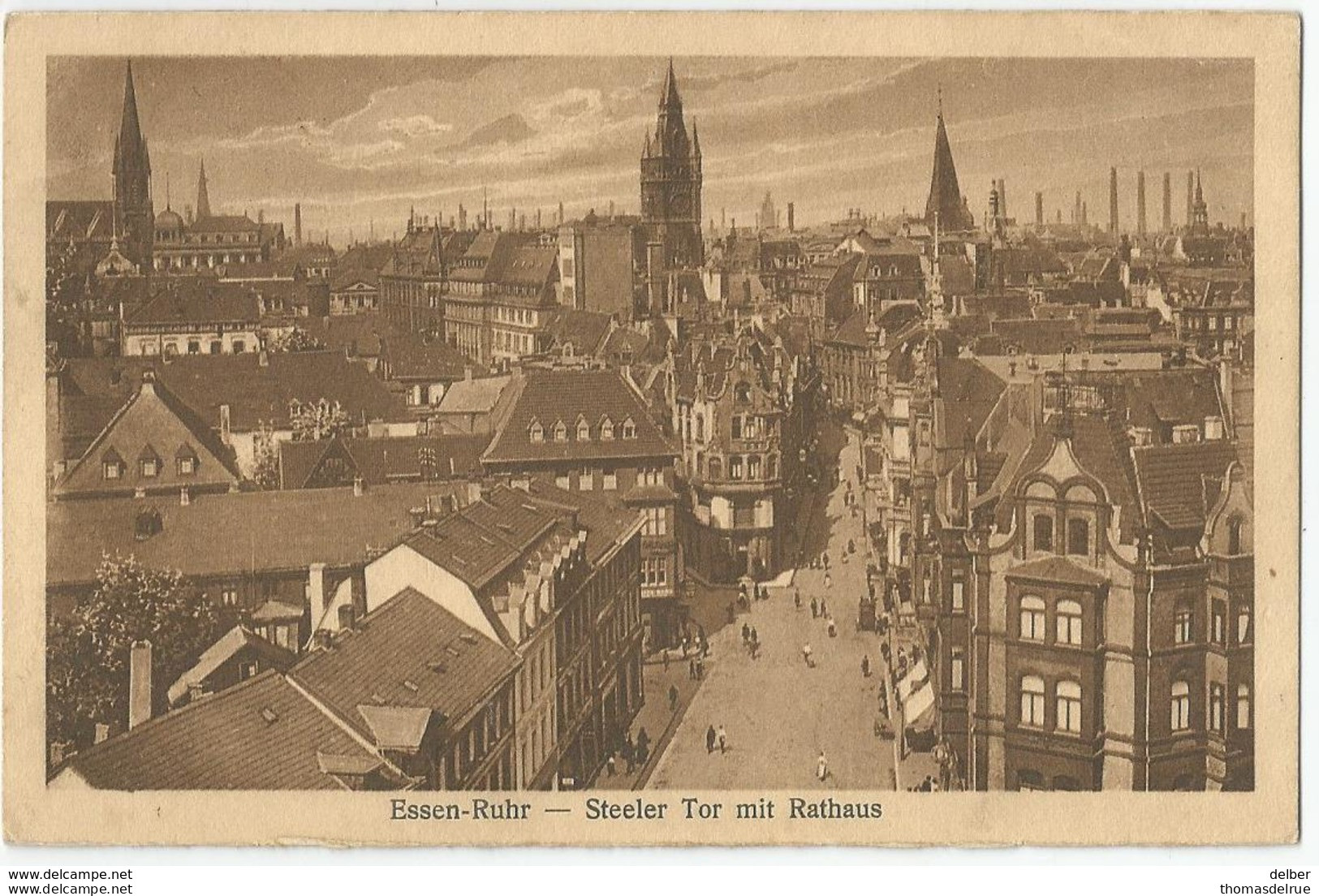 9Dp-787: ( Oberhausen) Essen-Ruhr -Steeler Tor Mit Rathaus +S.M. PMB 10 BLP10  > Oostende 1923 - Oberhausen
