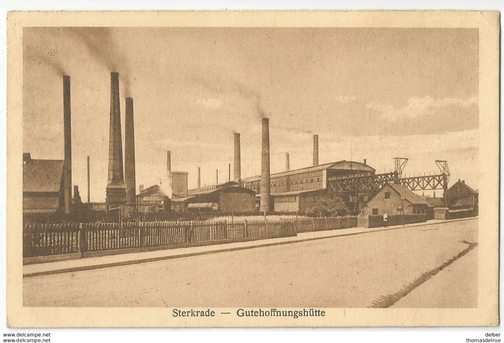 9Dp-786: ( Oberhausen)  Sterkrade Gutehoffnungshütte +S.M. PMB 10 BLP10  > Oostende 1923 - Oberhausen