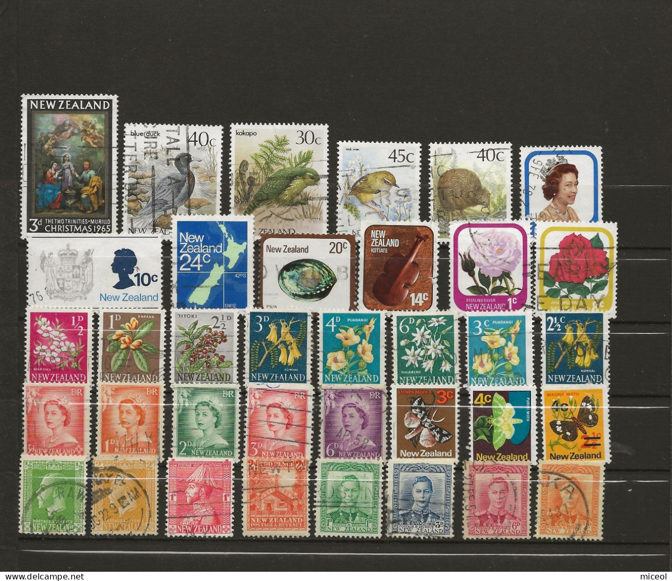 NOUVELLE ZELANDE - LOT DE TIMBRES ANCIENS - Collections, Lots & Séries