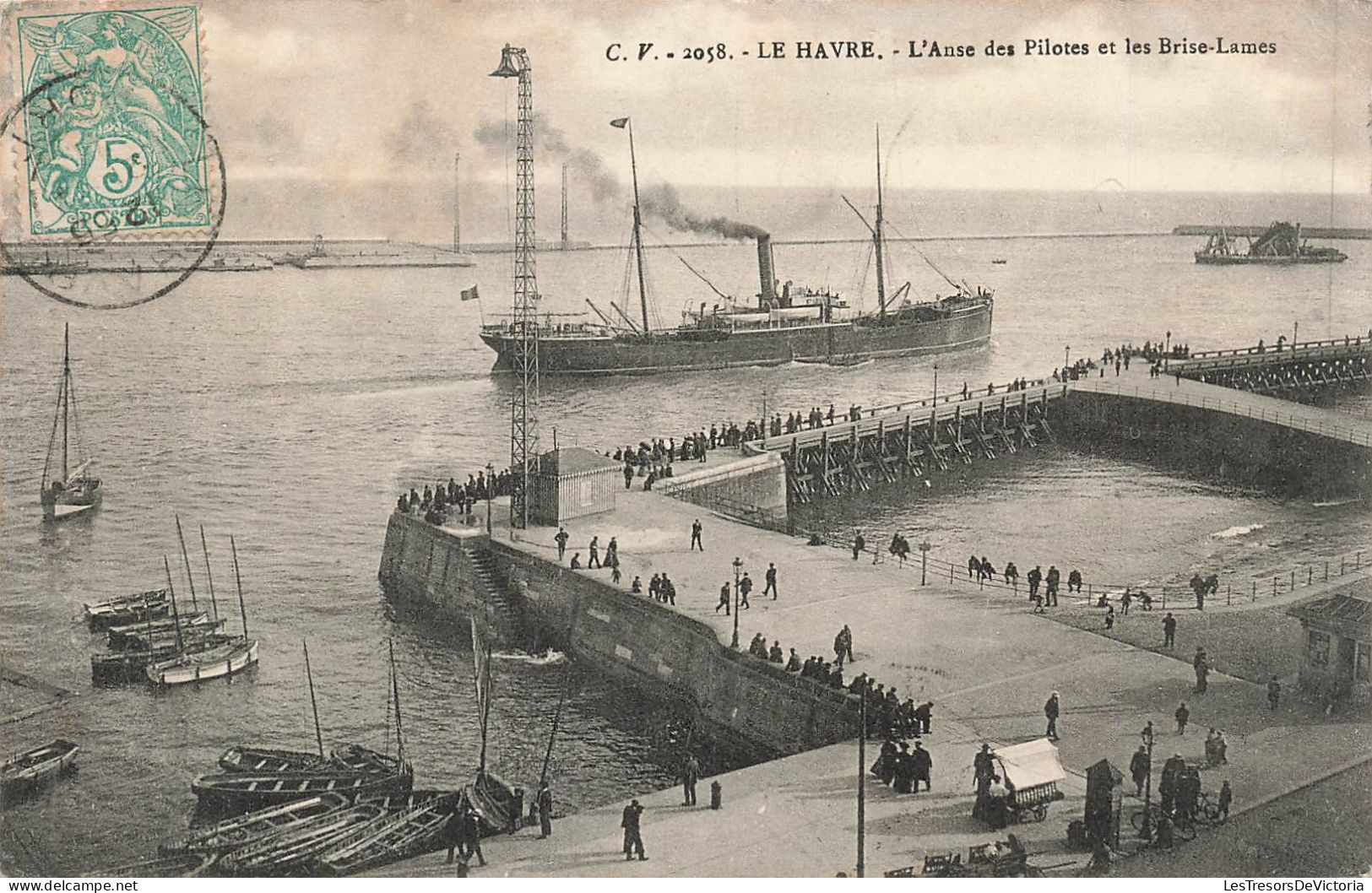 FRANCE - Le Havre - L'Anse Des Pilotes Et Les Brise Lames - Animé - Carte Postale Ancienne - Port