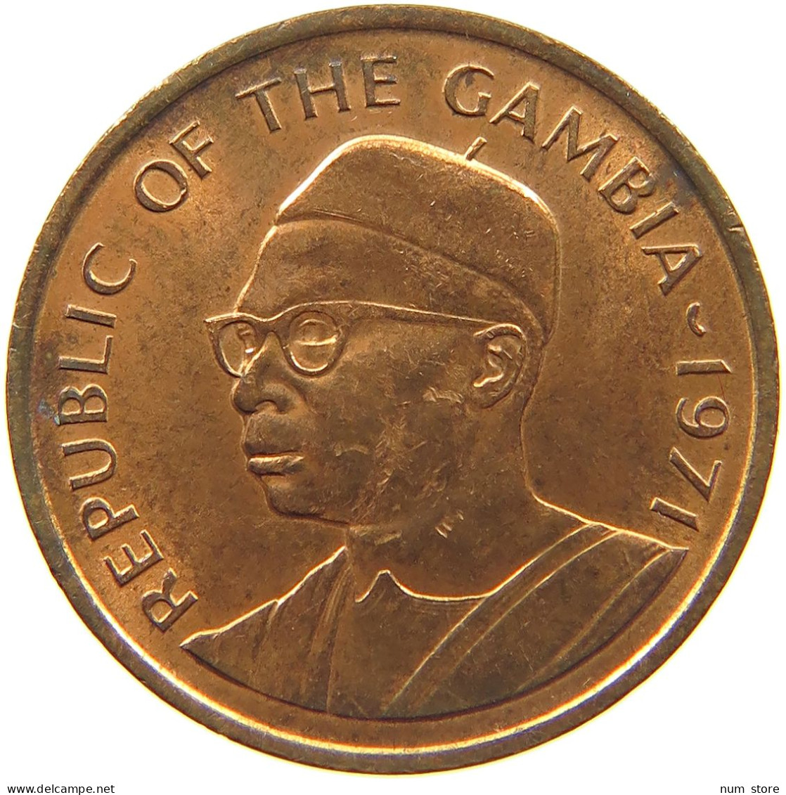 GAMBIA 5 BUTUTS 1971  #c036 0677 - Gambie