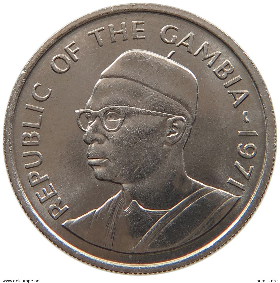 GAMBIA 25 BUTUTS 1971  #a079 0429 - Gambia