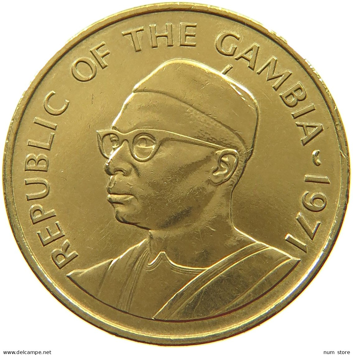 GAMBIA 10 BUTUS 1971  #s050 0001 - Gambia
