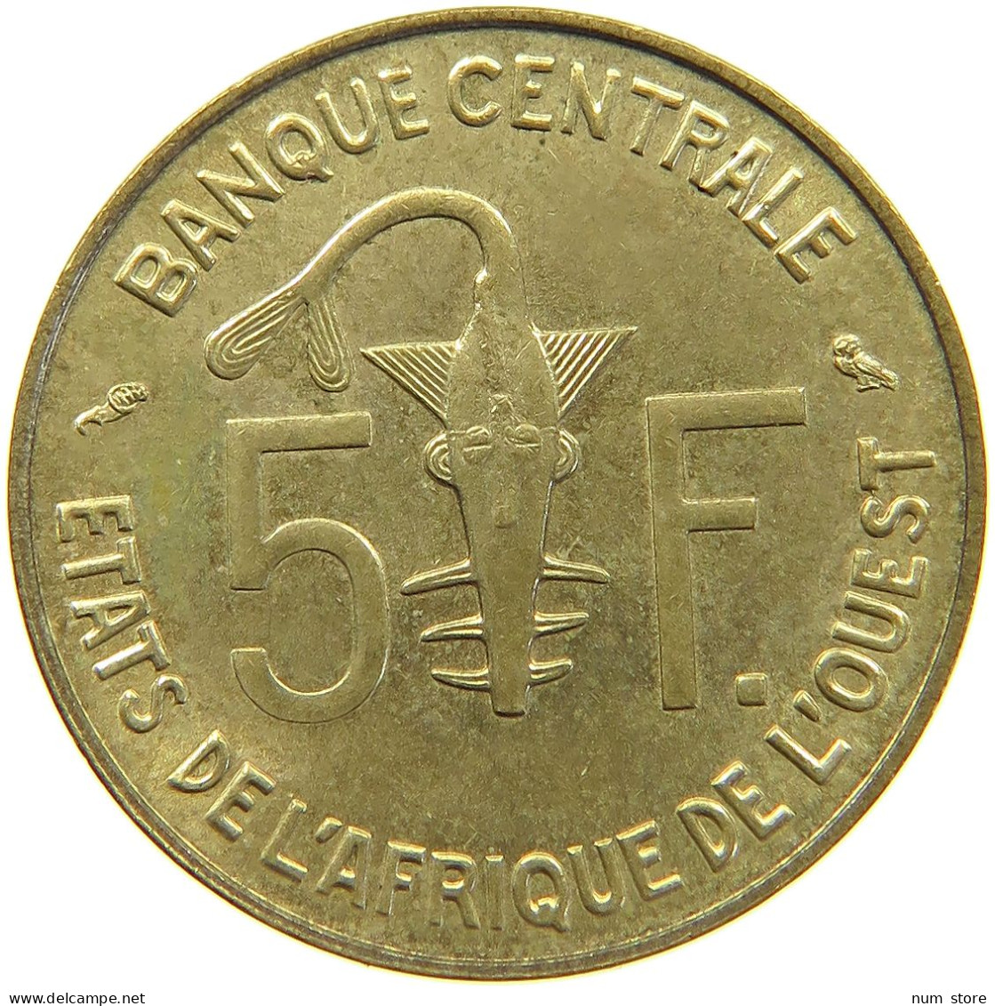 FRENCH WEST AFRICA 5 FRANCS 1969  #c037 0227 - Französisch-Westafrika