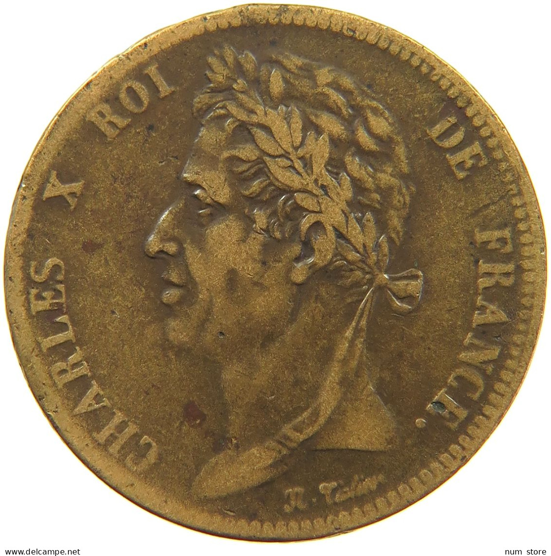 FRENCH COLONIES 5 CENTIMES 1828 A Charles X. (1824-1830) #t016 0153 - Französische Kolonien (1817-1844)