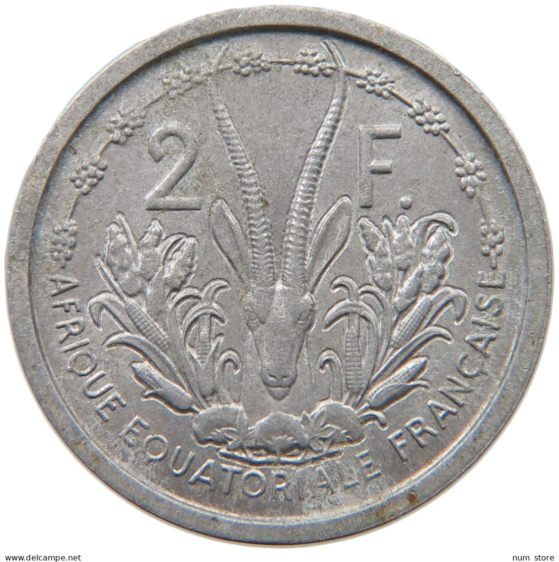 FRENCH EQUATORIAL AFRICA 2 FRANCS 1948  #a051 0517 - Africa Equatoriale Francese