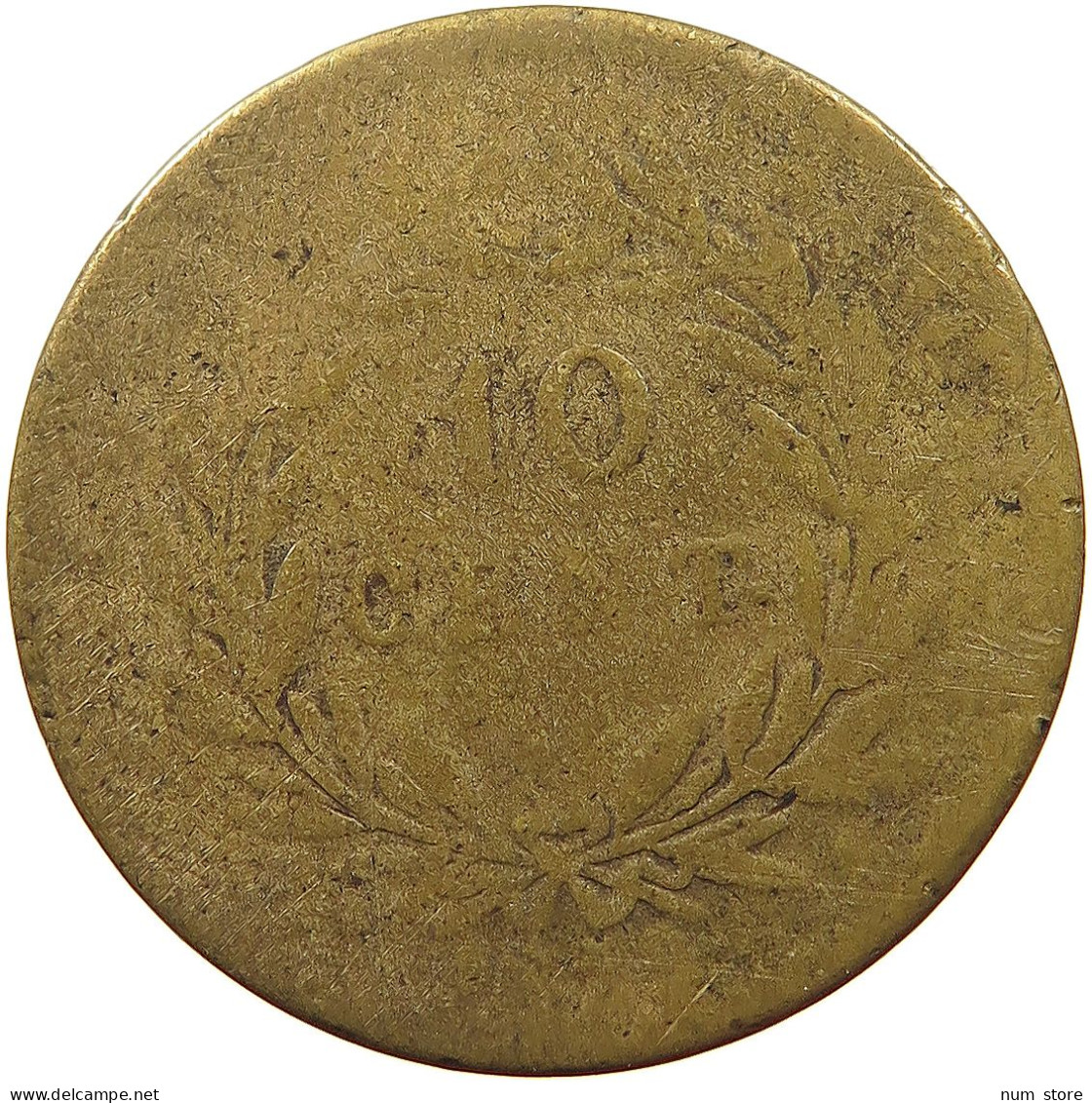 FRENCH COLONIES 10 CENTIMES  Charles X. (1824-1830) #a008 0207 - Französische Kolonien (1817-1844)