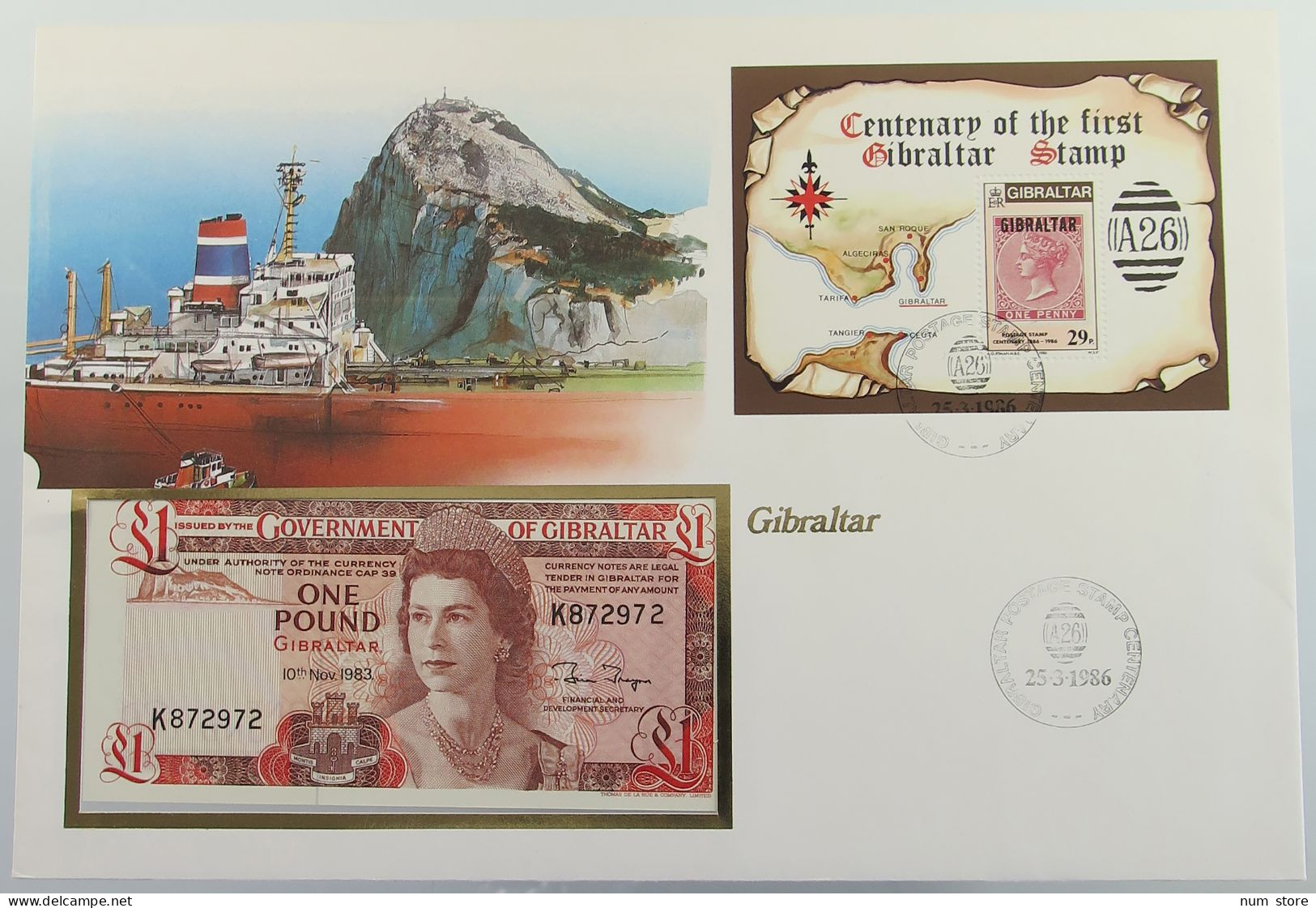 GIBRALTAR STATIONERY 1983 Elizabeth II. (1952-2022) #bs09 0173 - Gibraltar