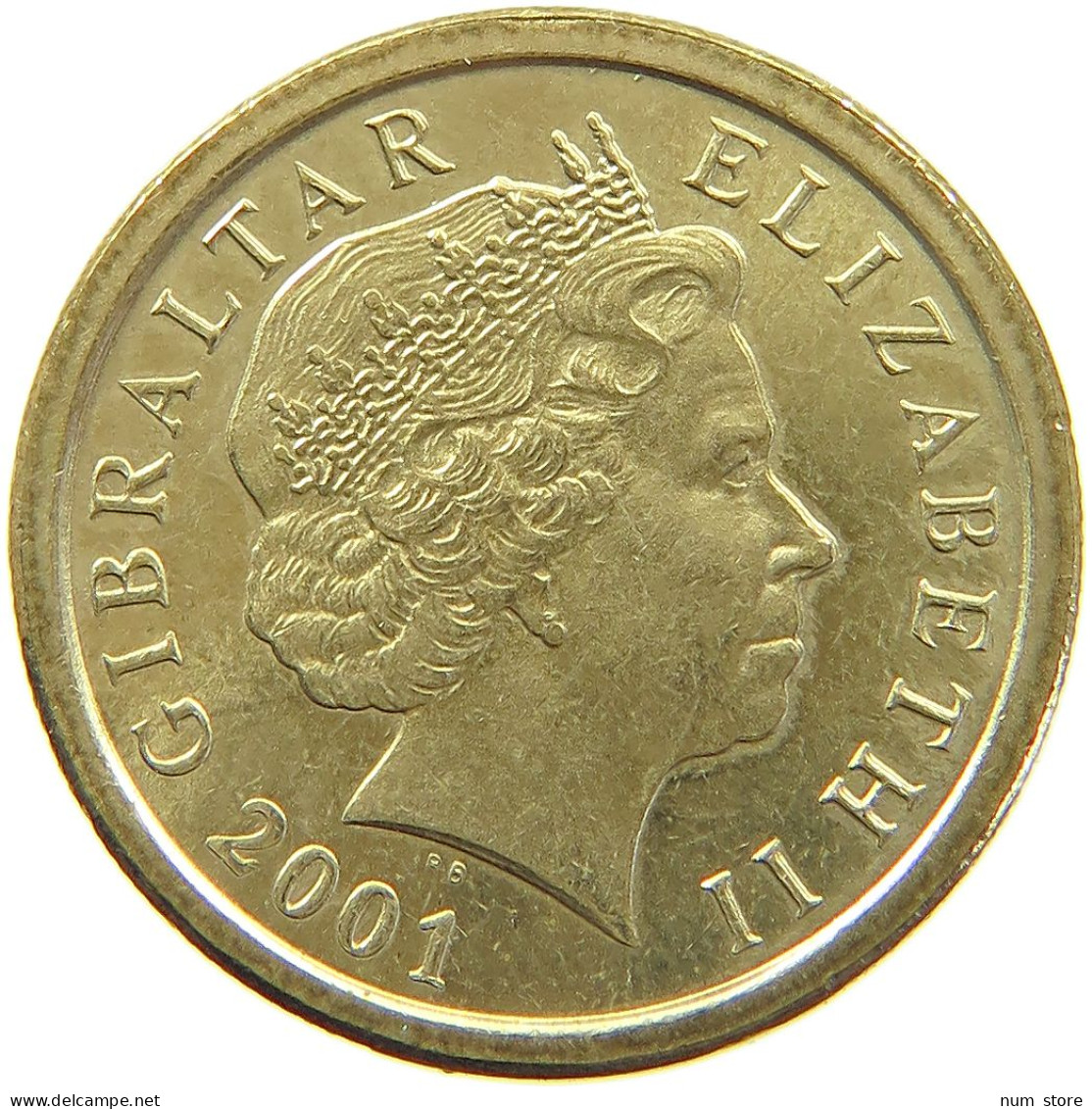 GIBRALTAR POUND 2001 Elizabeth II. (1952-2022) #s020 0359 - Gibraltar