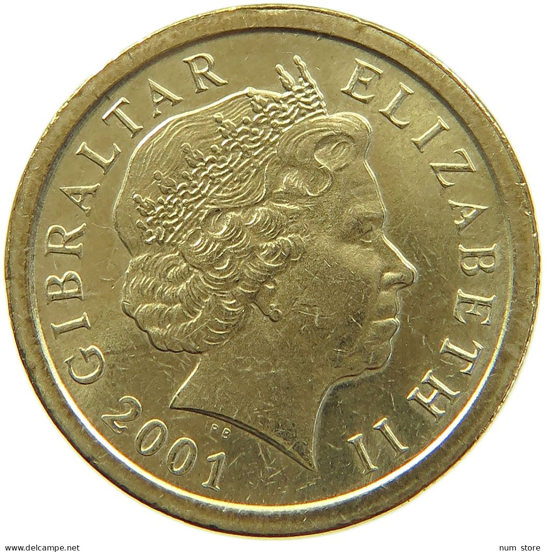 GIBRALTAR POUND 2001 Elizabeth II. (1952-2022) #s020 0357 - Gibraltar