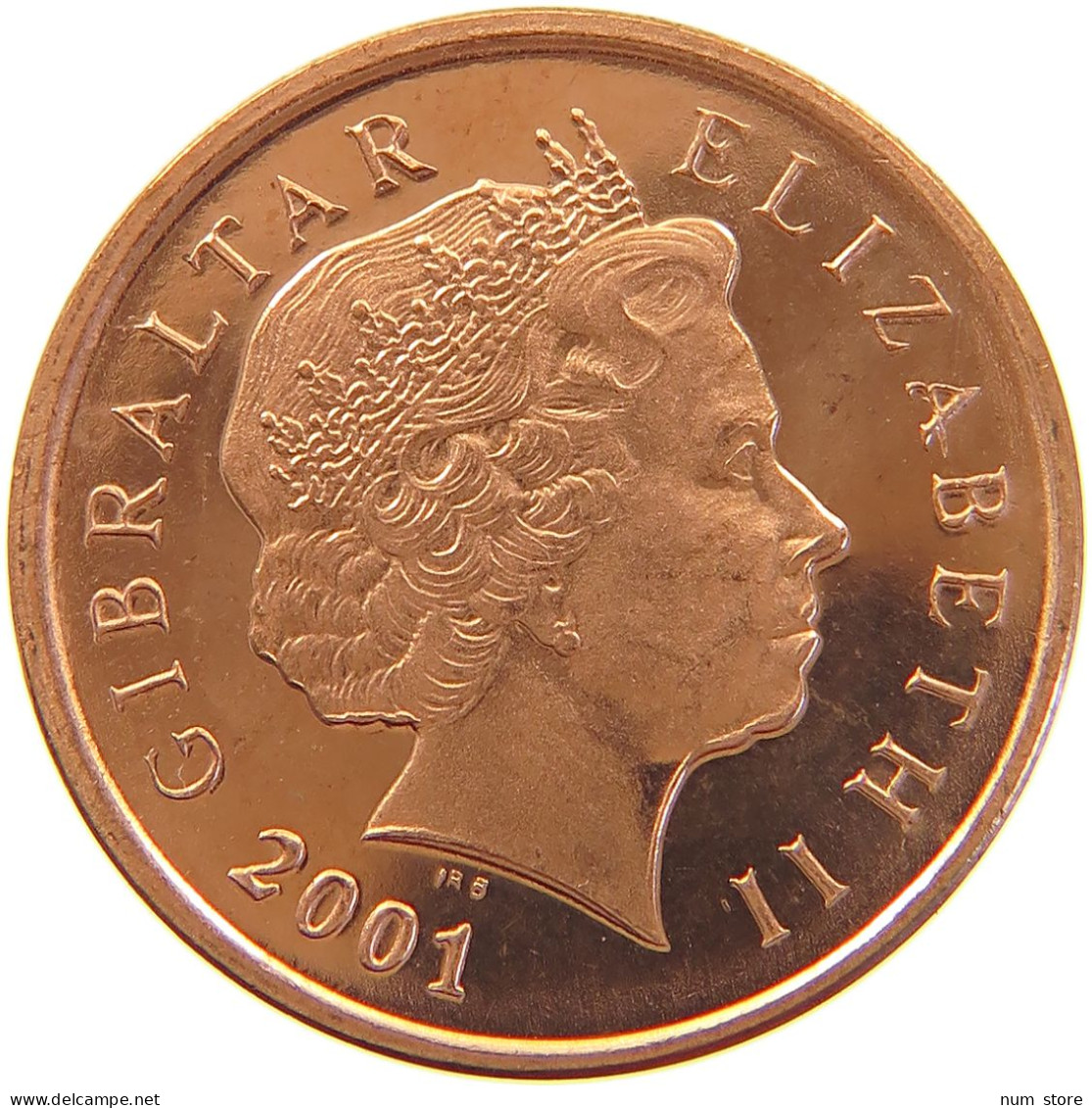 GIBRALTAR PENNY 2001 Elizabeth II. (1952-2022) #s023 0329 - Gibraltar