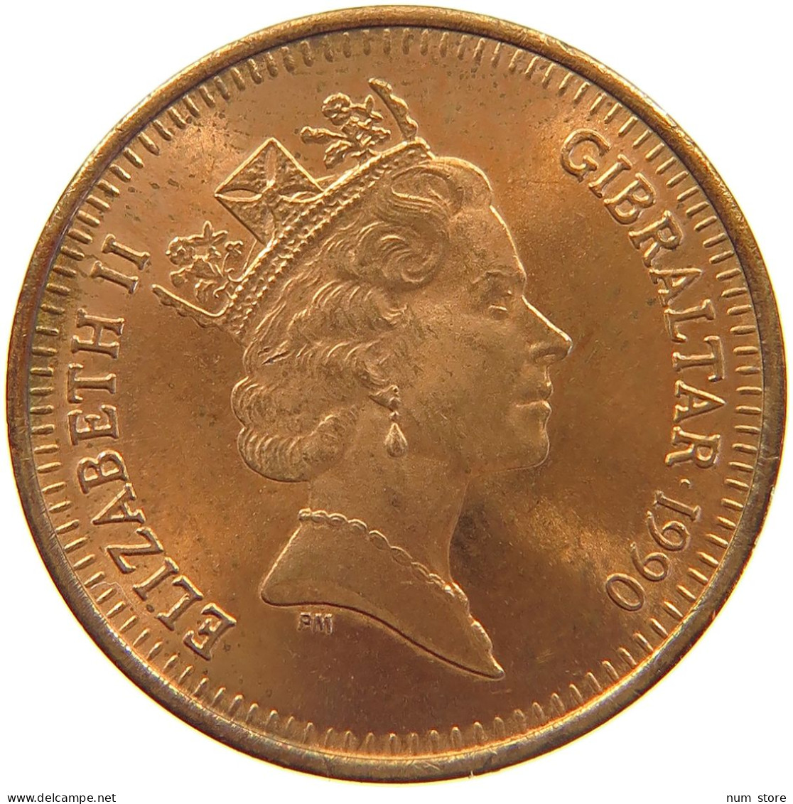 GIBRALTAR PENNY 1990 Elizabeth II. (1952-2022) #c016 0481 - Gibraltar