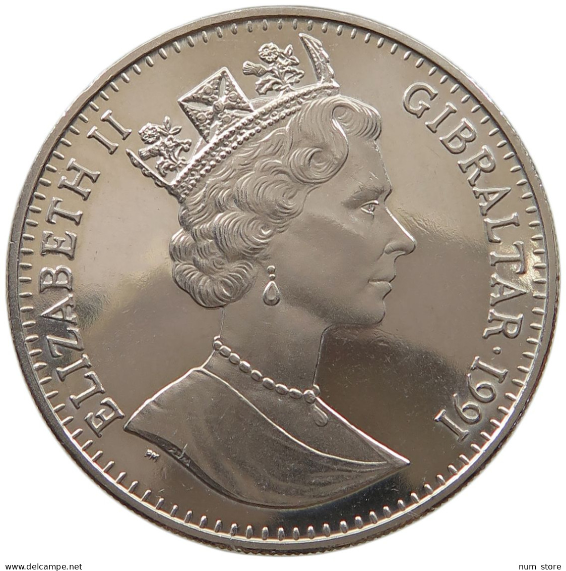 GIBRALTAR CROWN 1991 Elizabeth II. (1952-2022) #sm05 0485 - Gibraltar