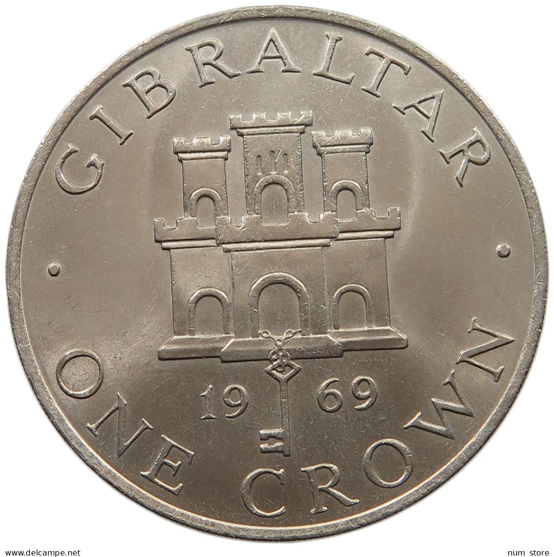 GIBRALTAR CROWN 1969 Elizabeth II. (1952-2022) #c022 0757 - Gibraltar